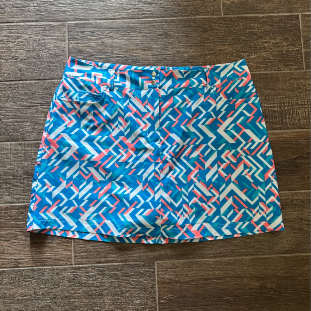 Slazenger Blue and Pink Patterned Skirt